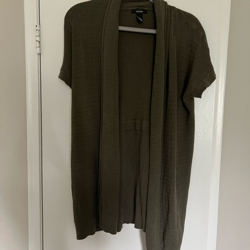 Alfani olive green cardigan